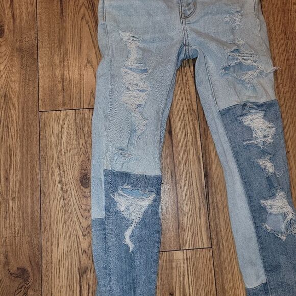 American eagle 2 tone distressed jeans - Picture 6 of 11